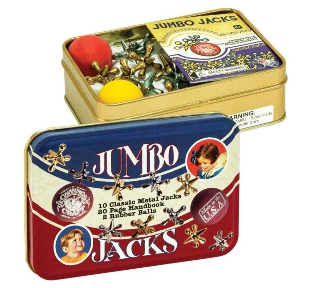 Channel Craft Jumbo Jacks in Classic Toy Tin
